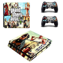 Load image into Gallery viewer, Cover Skin for PS4 Slim (GTA 5)