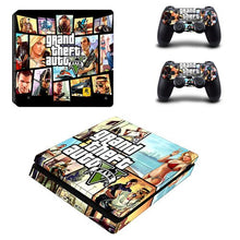 Load image into Gallery viewer, Cover Skin for PS4 Slim (GTA 5)