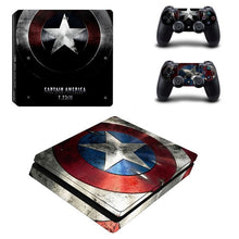Load image into Gallery viewer, Cover Skin for PS4 Slim (Captain America)