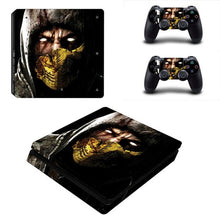 Load image into Gallery viewer, Cover Skin for PS4 Slim (Mortal Kombat Scorpion)