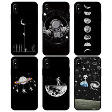 Load image into Gallery viewer, Silicon Cases for iPhone (Space Moon)
