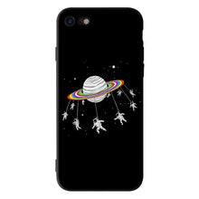 Load image into Gallery viewer, Silicon Cases for iPhone (Space Moon)