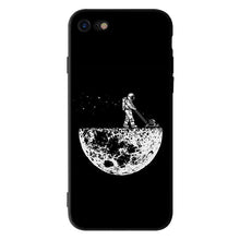 Load image into Gallery viewer, Silicon Cases for iPhone (Space Moon)