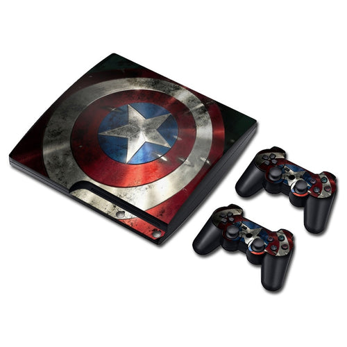 Cover Skin for PS3 Slim (Captain America)