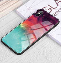 Load image into Gallery viewer, Tempered Glass Cover Cases for iPhone (Colorful)