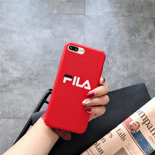 Load image into Gallery viewer, Matte Hard Plastic Phone Cases for iPhone (Fila)