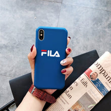 Load image into Gallery viewer, Matte Hard Plastic Phone Cases for iPhone (Fila)