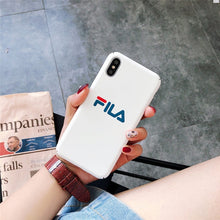 Load image into Gallery viewer, Matte Hard Plastic Phone Cases for iPhone (Fila)