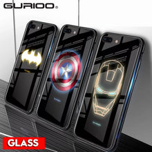 Load image into Gallery viewer, Tempered Glass Cases for iPhone (Superheroes)