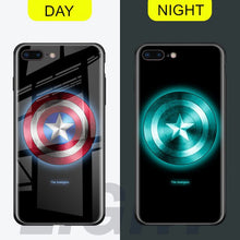 Load image into Gallery viewer, Tempered Glass Cases for iPhone (Superheroes)