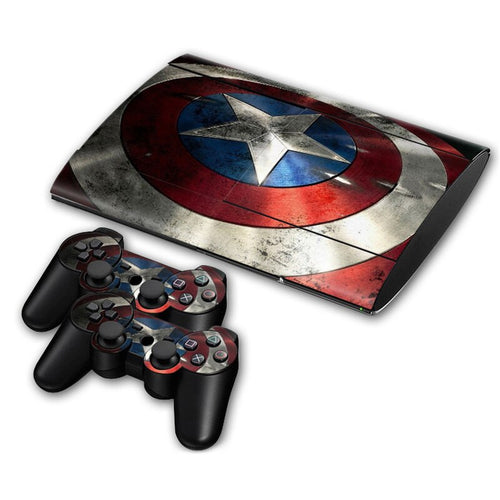 Cover Skin for PS3 Super Slim 4000 (Captain America)