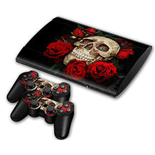 Load image into Gallery viewer, Cover Skin for PS3 Super Slim 4000 (Blue Skull)