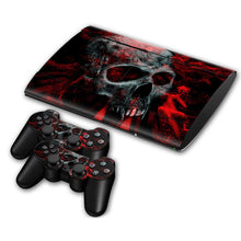 Load image into Gallery viewer, Cover Skin for PS3 Super Slim 4000 (Blue Skull)