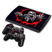 Load image into Gallery viewer, Cover Skin for PS3 Super Slim 4000 (Blue Skull)
