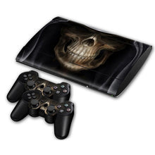 Load image into Gallery viewer, Cover Skin for PS3 Super Slim 4000 (Blue Skull)
