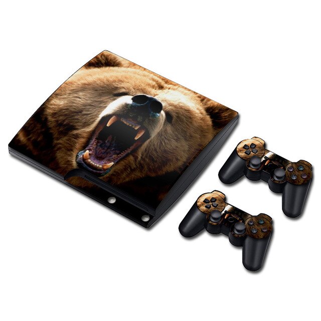 Cover Skin for PS3 Slim (Different Cat)