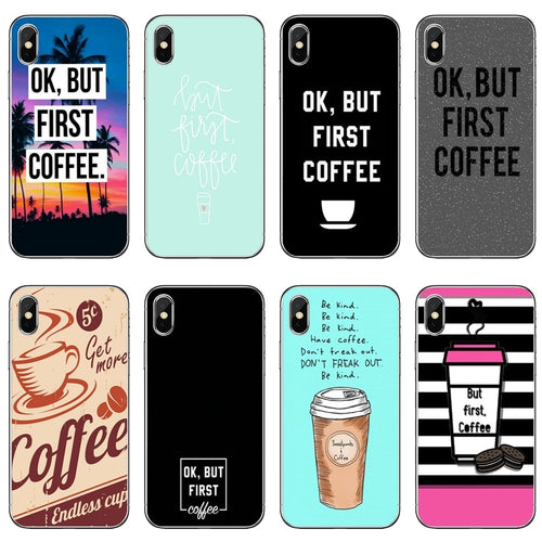 Phone Cases for Samsung Galaxy (Ok But First Coffee)